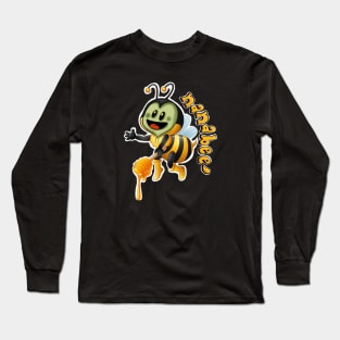 Funny Draw Bee Long Sleeve T-Shirt